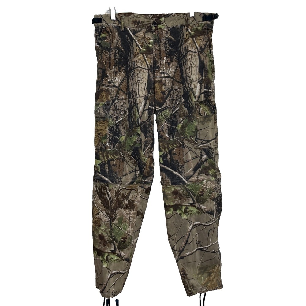 Ranger RealTree‎ Convertible Pants Mens Medium Camo Cotton Blend Canvas Hunting